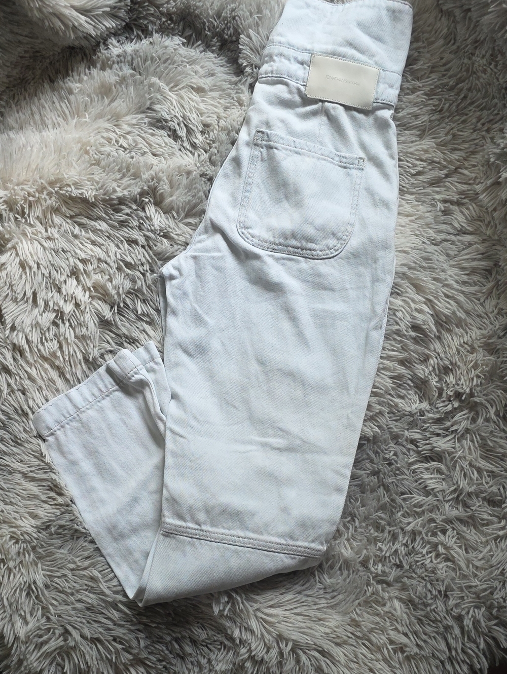 Jonathan Simkhai White High-Rise Jeans